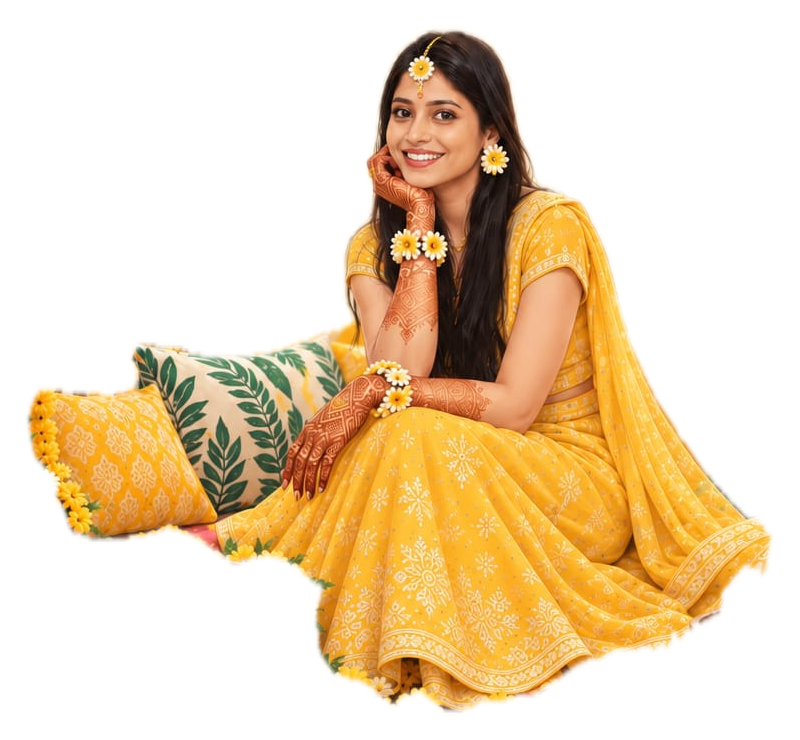 Priya Haldi ceremony illustration